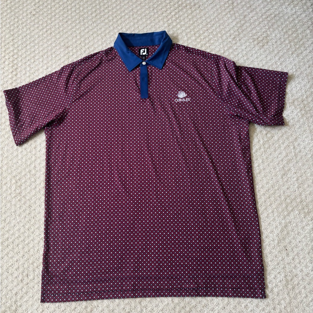 FootJoy Purple and Blue Performance Polo Shirt